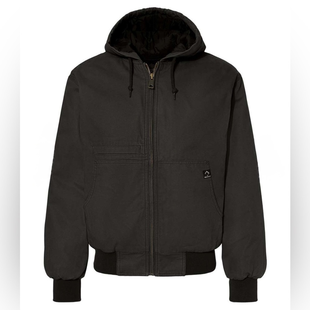 NWT DRI-DUCK Laramie Hooded Work Jacket Black Canvas Insulated Small Workwear